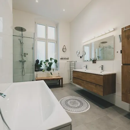 公寓 Altbau-loft Fuer 12 Personen Am Alexanderplatz *